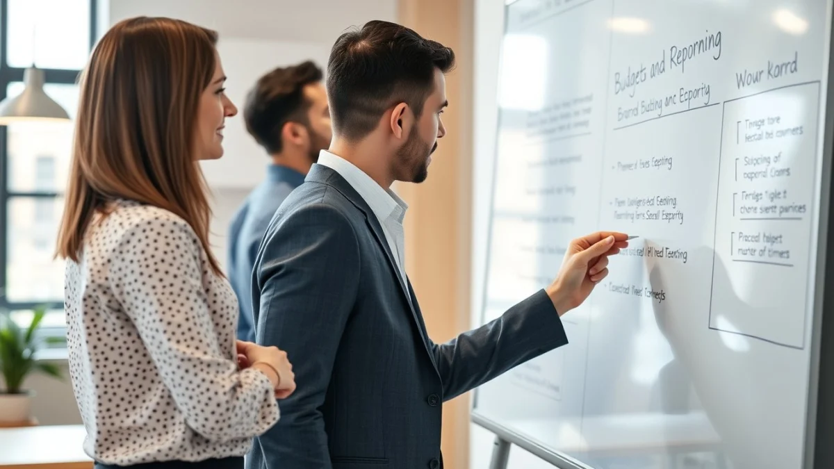 Person learning key reporting requirements for small businesses in a modern educational setting