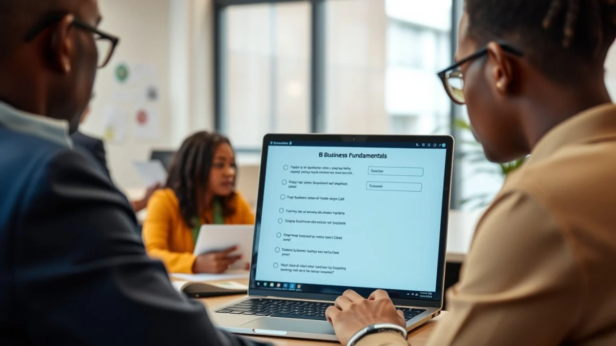 Person learning artificial intelligence skills on a laptop in a modern workspace
