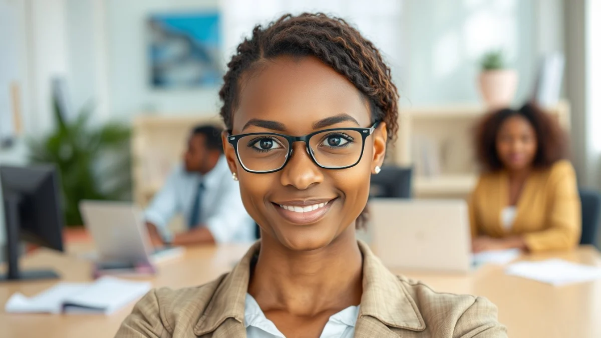 Professional learning office and administrative skills in a modern workspace