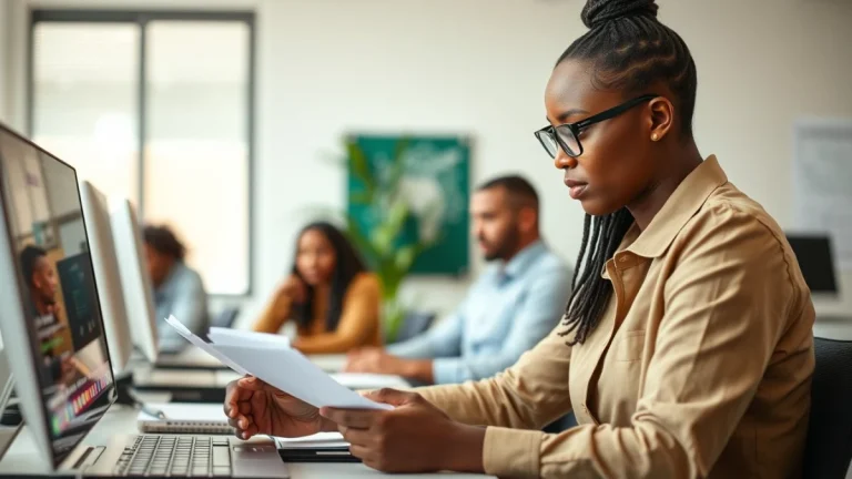 Professional learning office and administrative skills in a modern workspace
