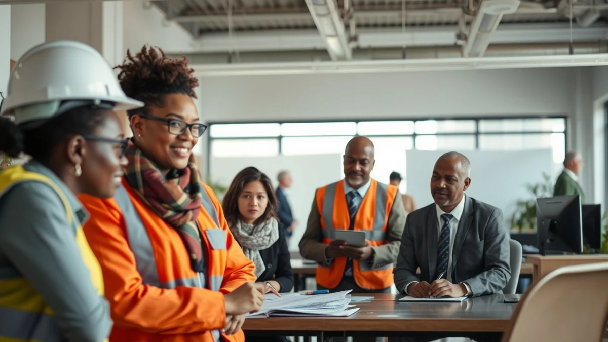 Person learning legal aspects relevant to quantity surveying in a modern educational setting