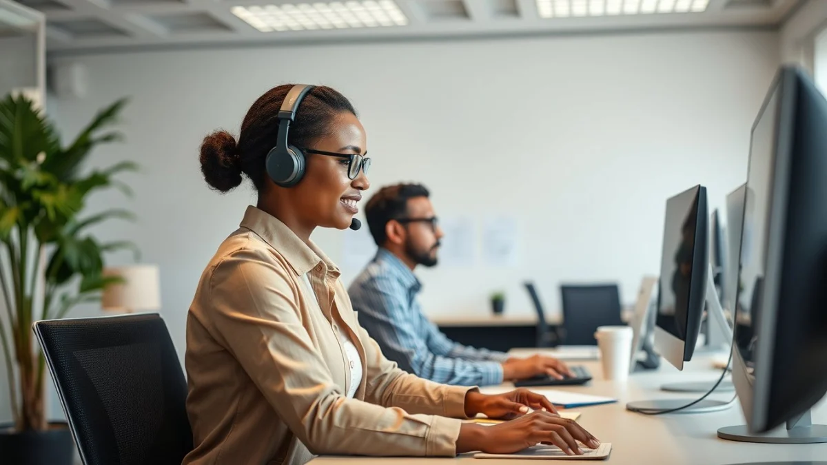 Professional learning office and administrative skills in a modern workspace