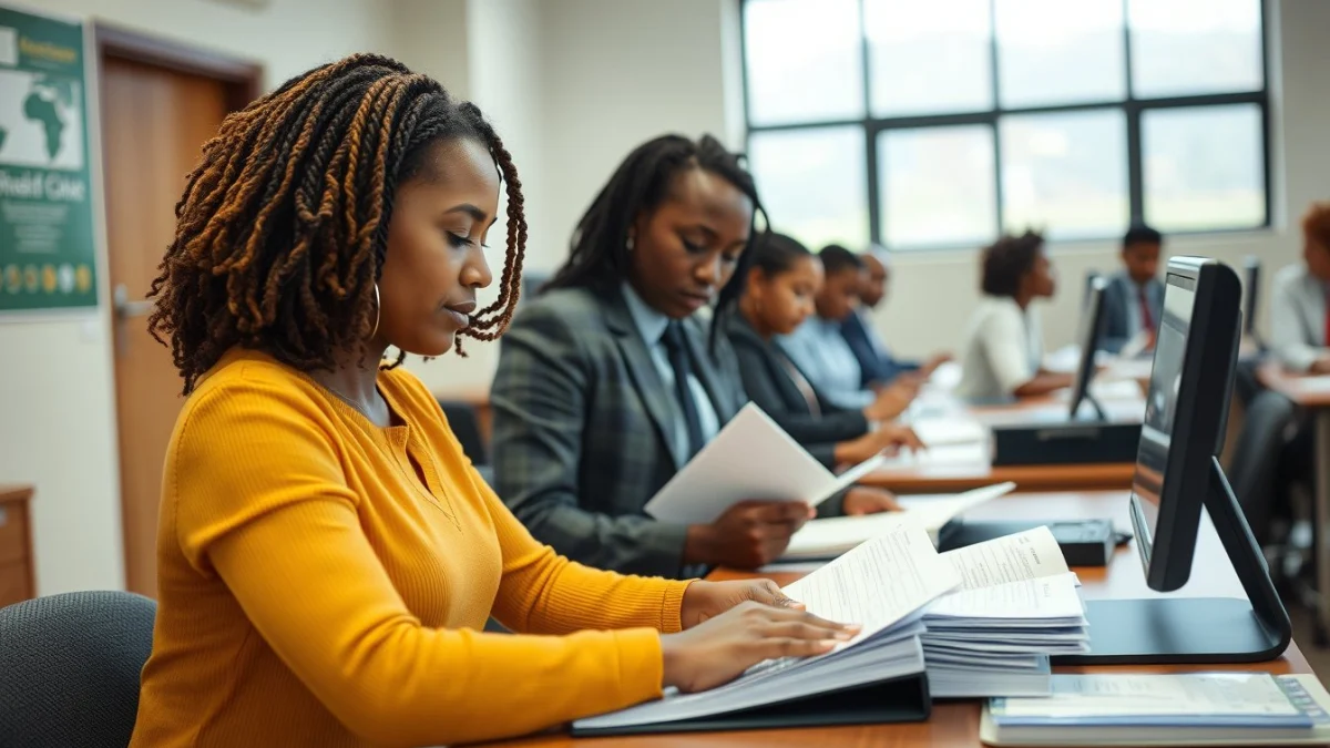 Professional learning office and administrative skills in a modern workspace