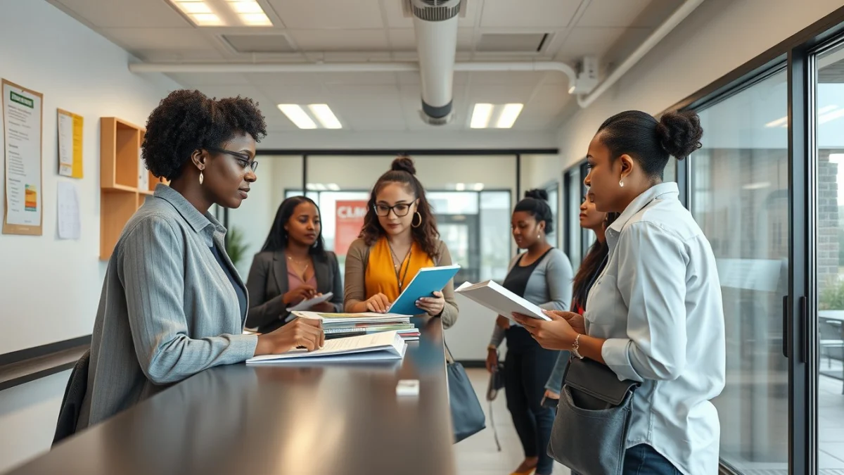 Professional learning office and administrative skills in a modern workspace
