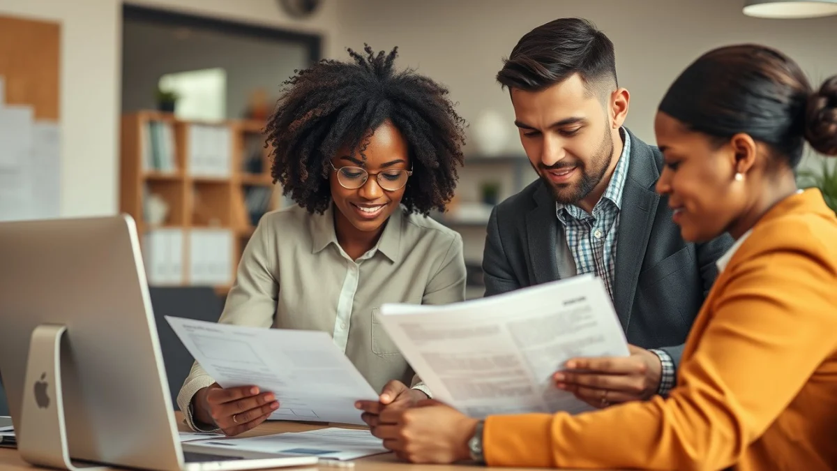 Person learning managing credit documentation in a modern educational setting