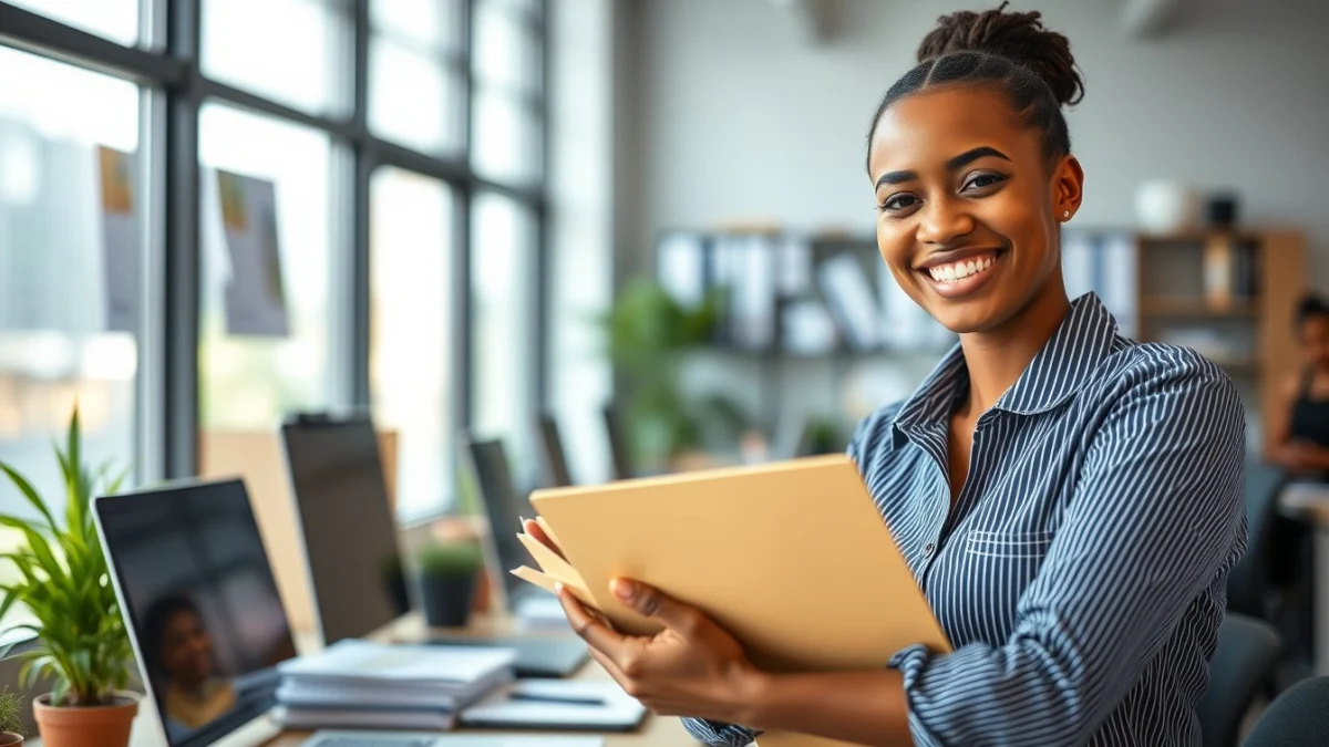 Professional learning office and administrative skills in a modern workspace