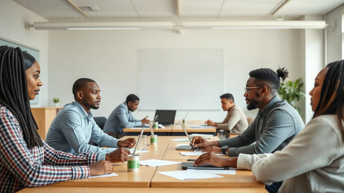 Person learning marketing coordinator duties and responsibilities explained in a modern educational setting