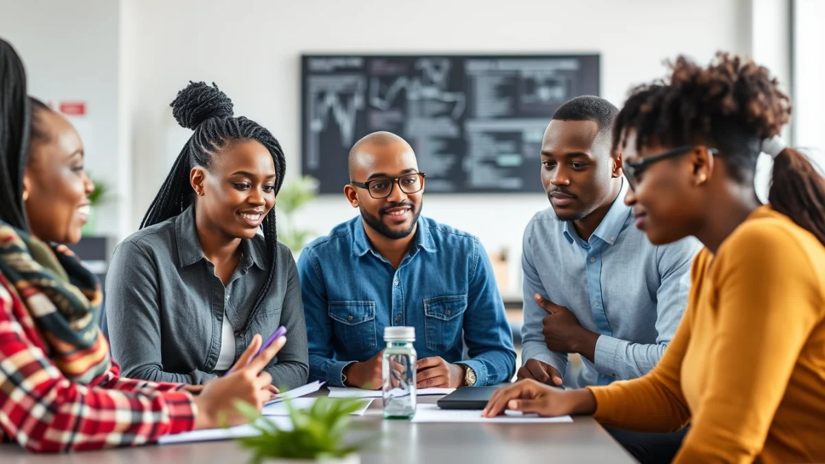 Person learning marketing coordinator jobs in south africa in a modern educational setting