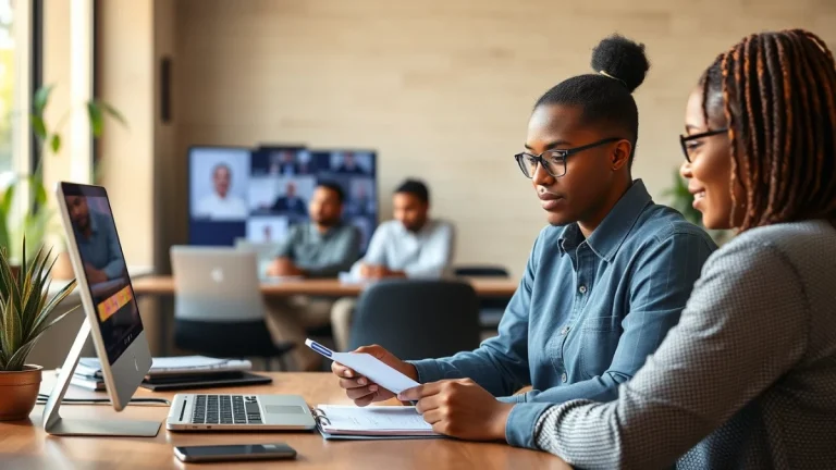 Person learning marketing coordinator salary in south africa in a modern educational setting