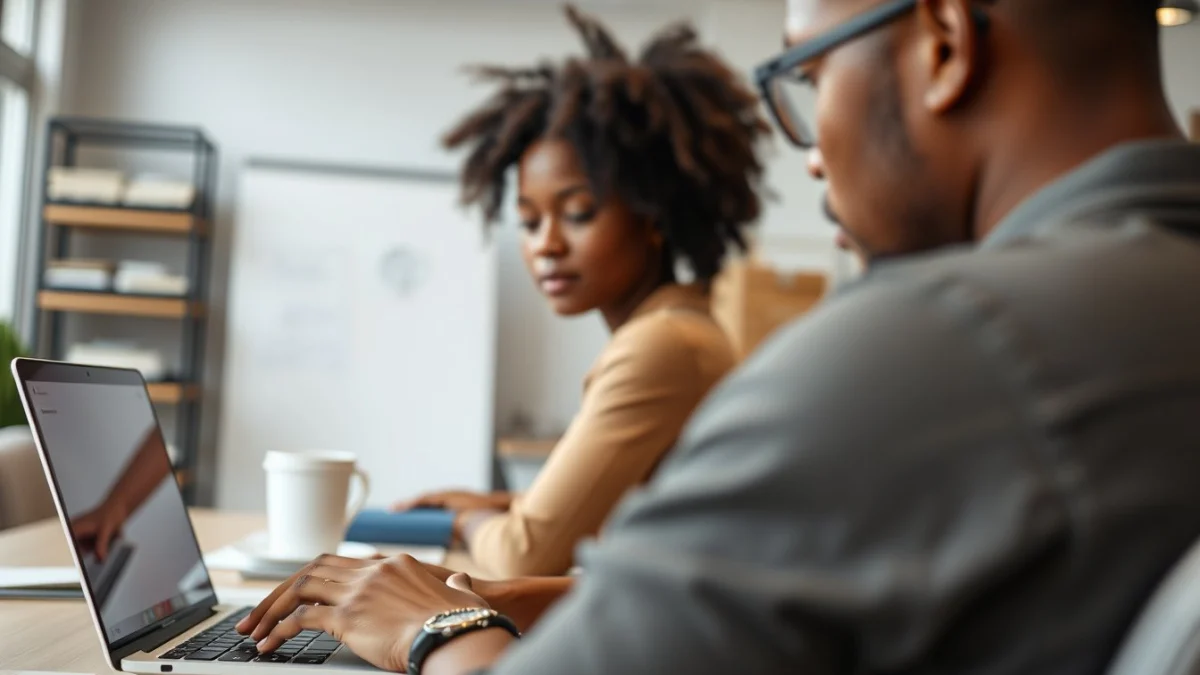 Professional learning office and administrative skills in a modern workspace