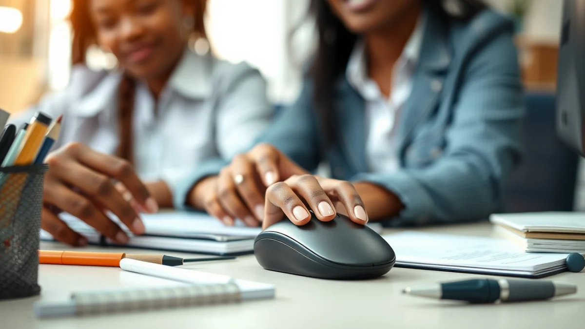 Professional learning office and administrative skills in a modern workspace