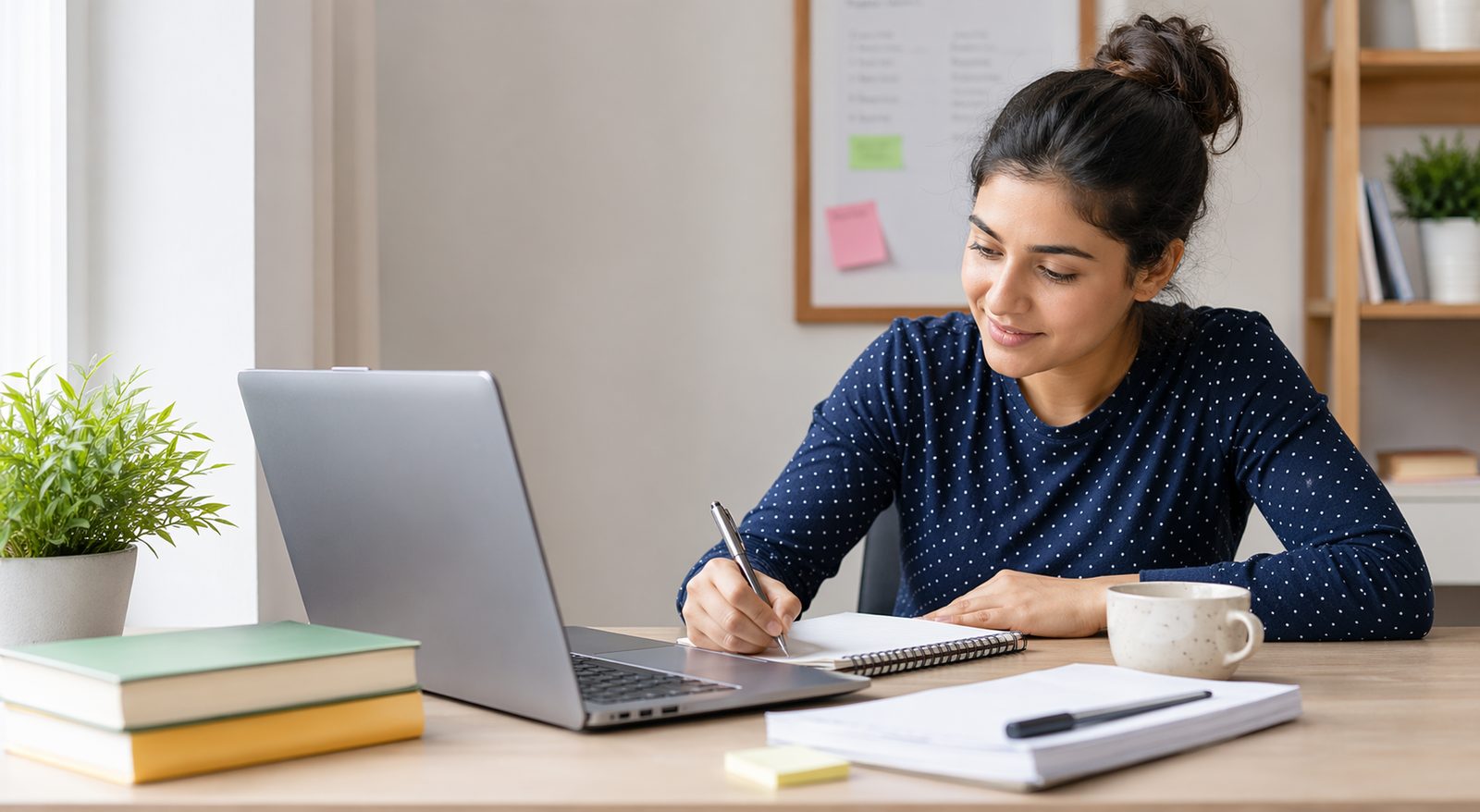 Beginner comparing simple online course options on a laptop