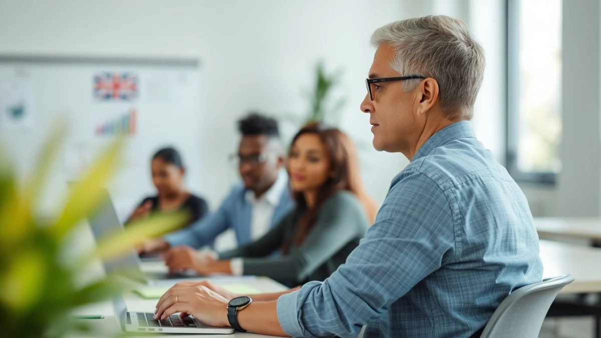 Professional learning office and administrative skills in a modern workspace
