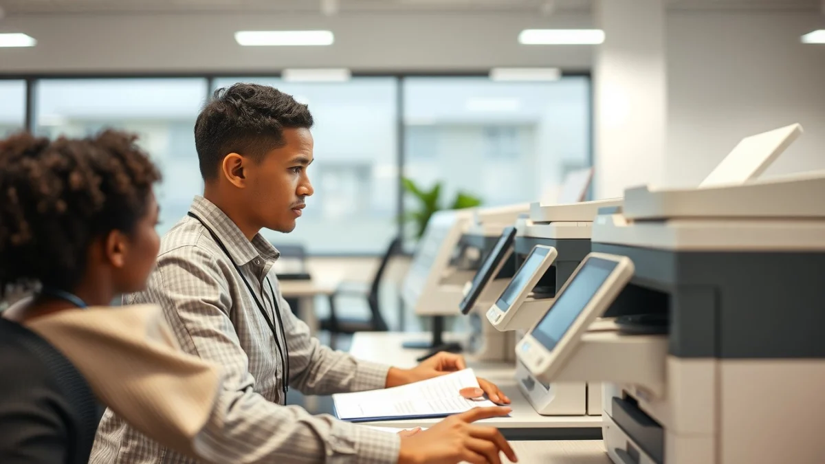 Professional learning office and administrative skills in a modern workspace