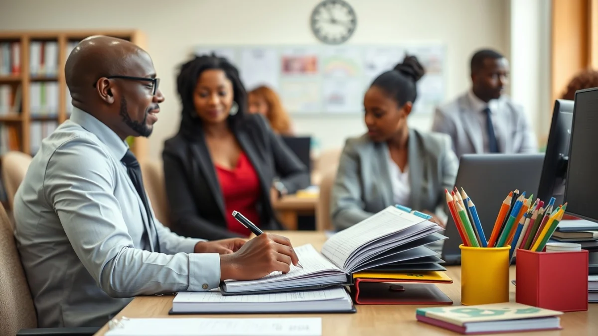 Professional learning office and administrative skills in a modern workspace