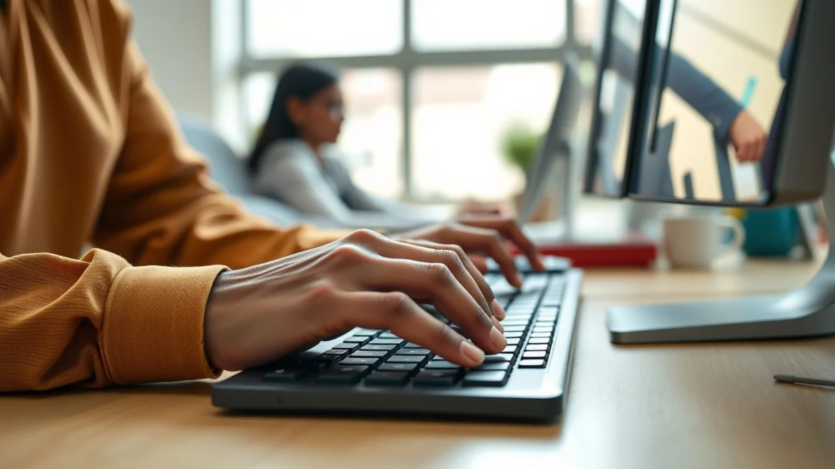 Professional learning office and administrative skills in a modern workspace