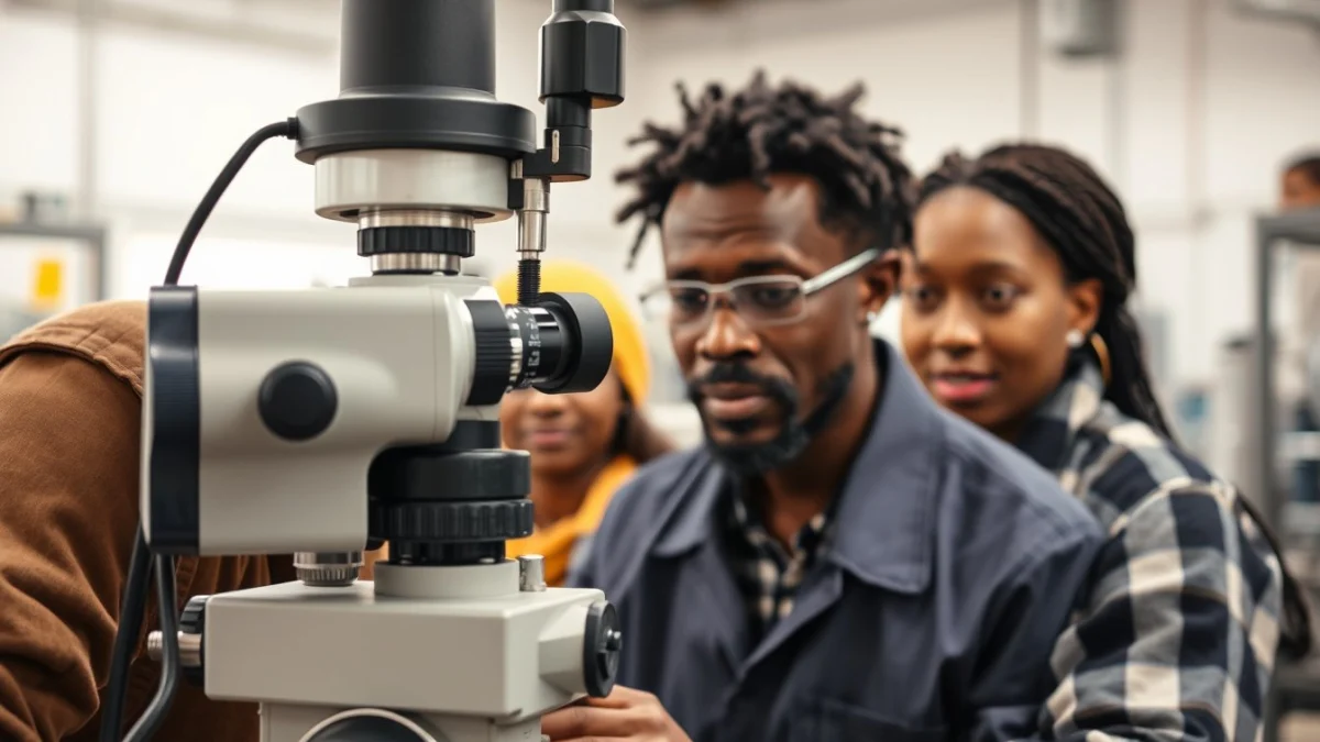 Person learning overview of south african regulatory standards in quality control in a modern educational setting