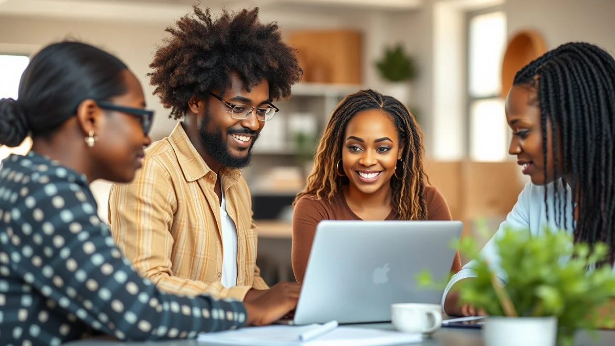 Person learning overview of south africa s e-commerce landscape in a modern educational setting