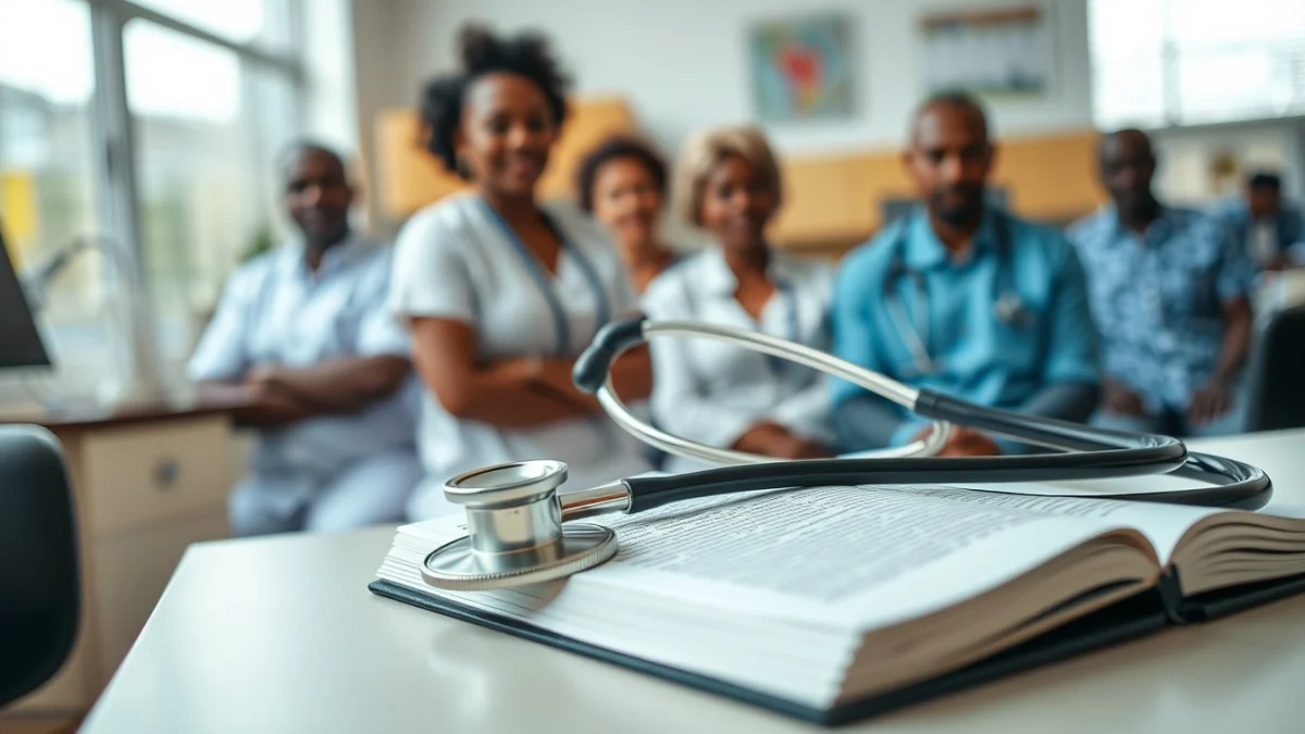 Learner studying caregiving skills in a professional training environment