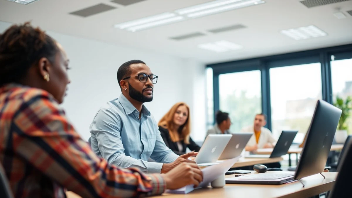 Professional learning office and administrative skills in a modern workspace