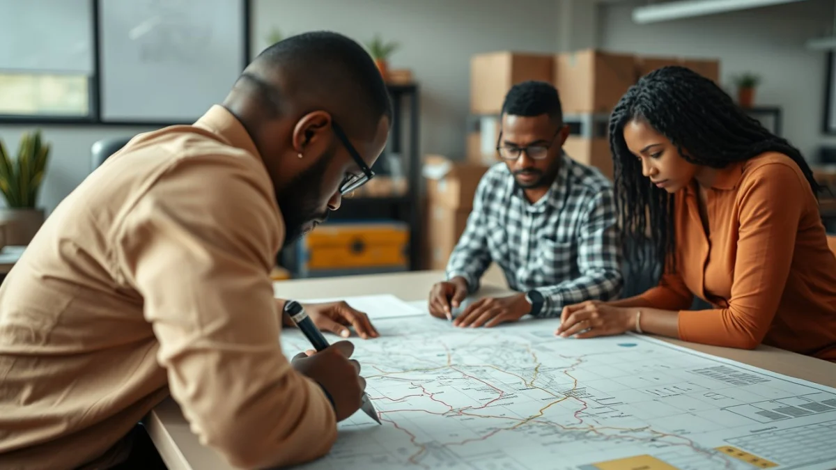 Person learning planning and tracking shipments in a modern educational setting