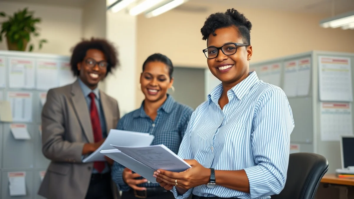 Professional learning office and administrative skills in a modern workspace