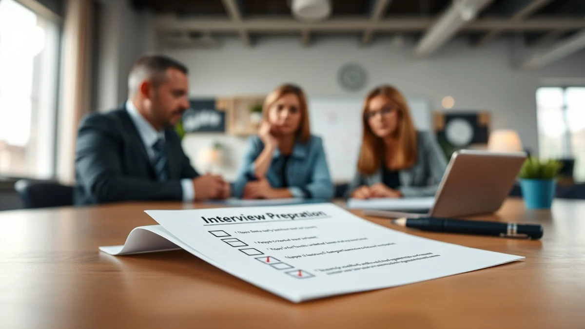 Person learning preparing effective interview questions in a modern educational setting