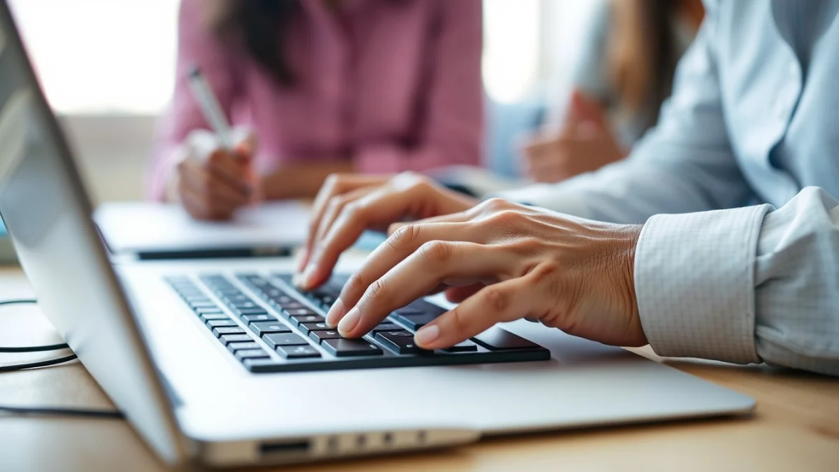 Professional learning office and administrative skills in a modern workspace