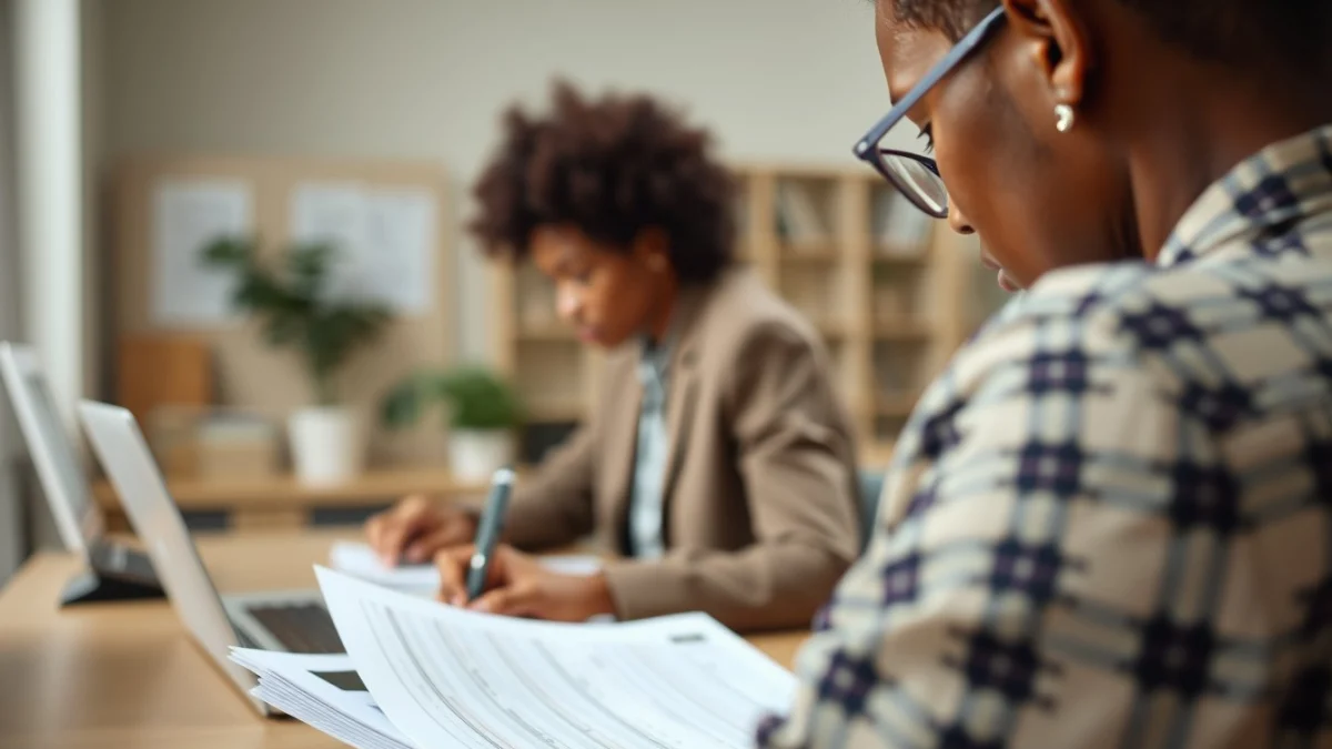 Professional learning office and administrative skills in a modern workspace