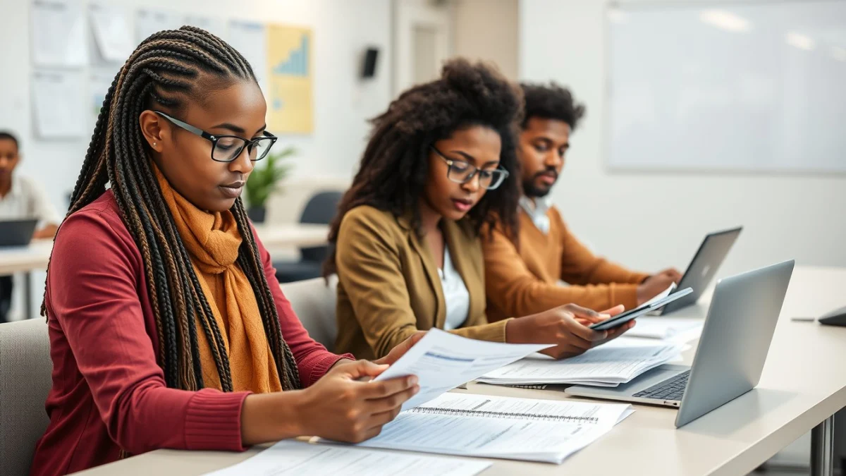 Professional learning office and administrative skills in a modern workspace