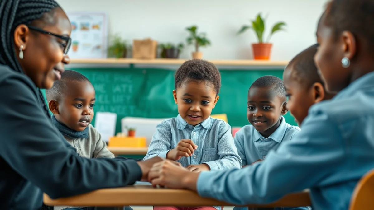 Person learning problem-solving and memory development in a modern educational setting