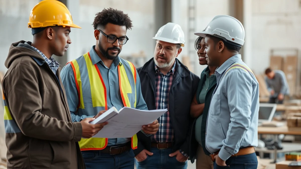 Person learning procurement methods in construction projects in a modern educational setting
