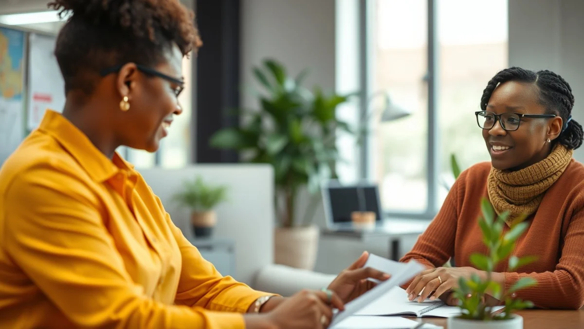 Person learning promoting diversity and inclusion at work in a modern educational setting
