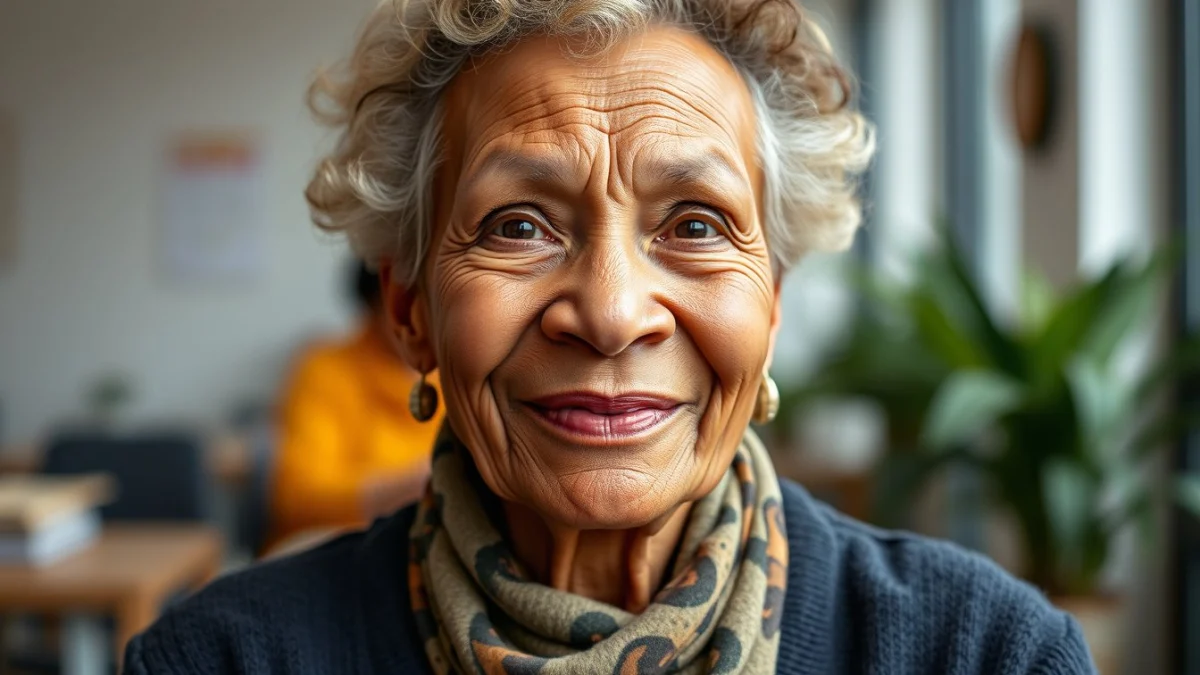 Learner studying caregiving skills in a professional training environment