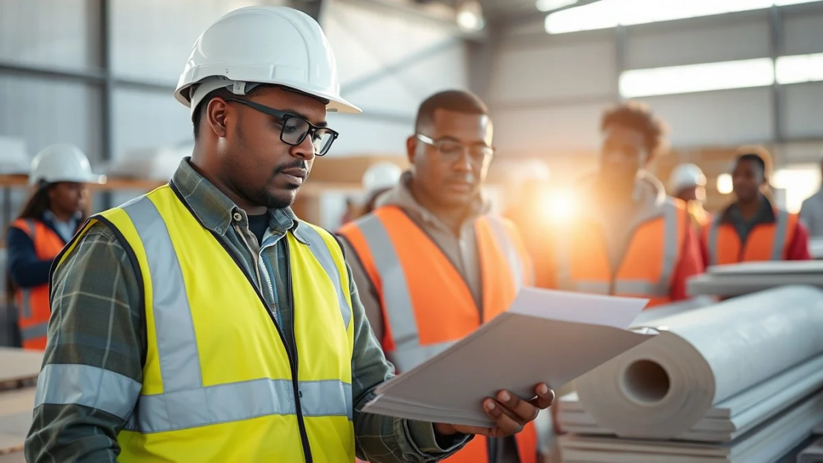 Person learning quantity surveying courses in south africa get started in a modern educational setting
