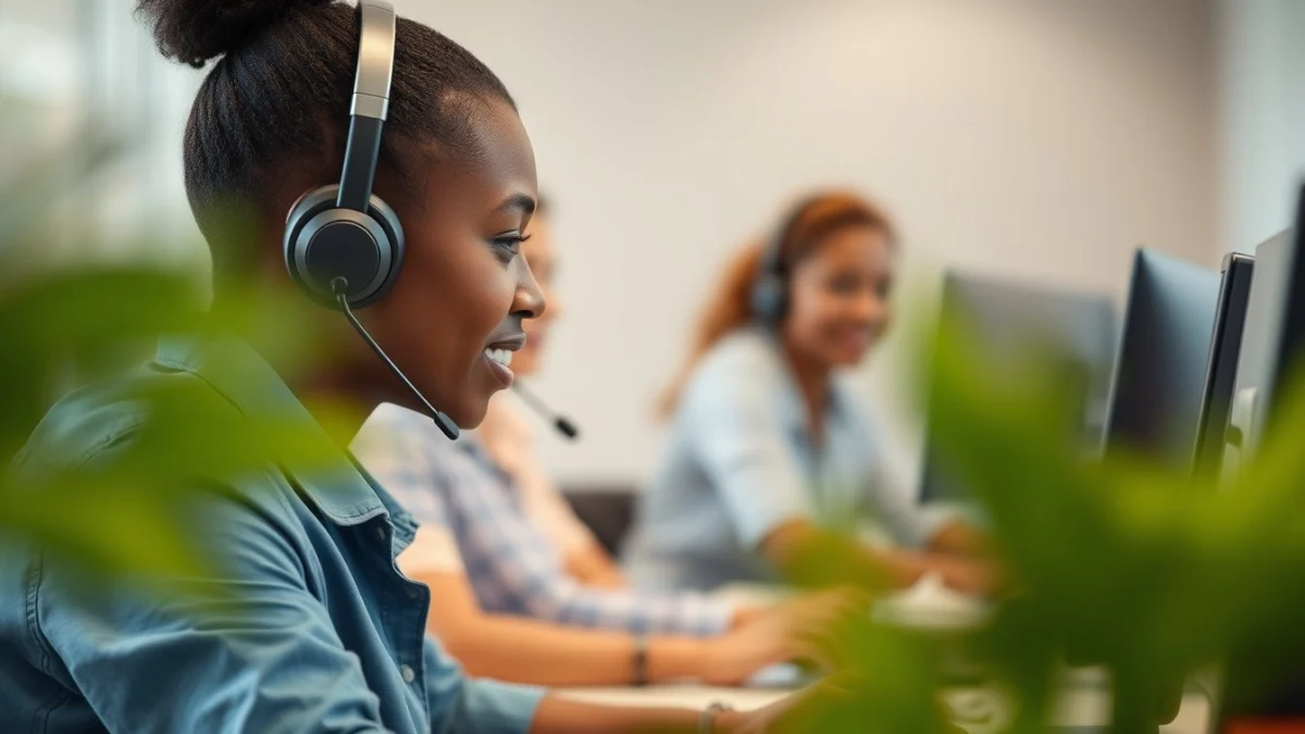 Person learning receiving and categorising support requests in a modern educational setting