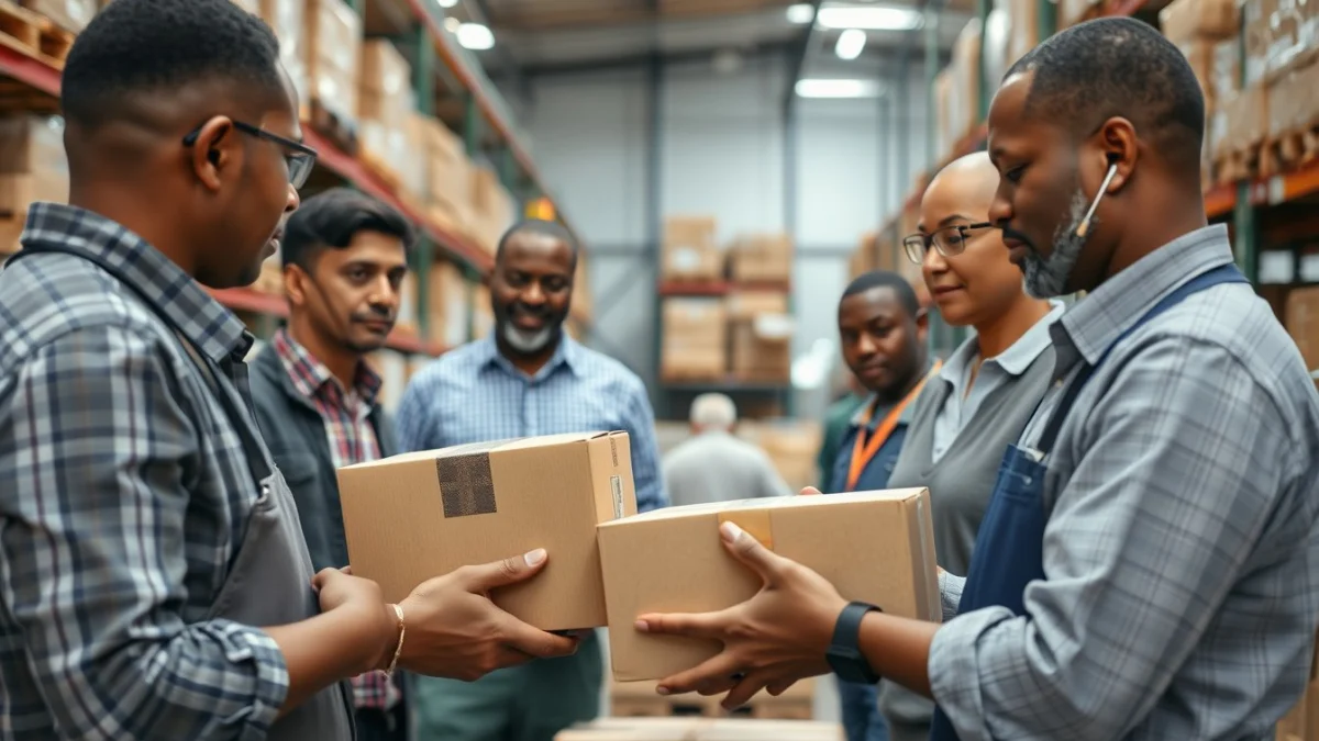 Person learning reconciling stock count results in a modern educational setting