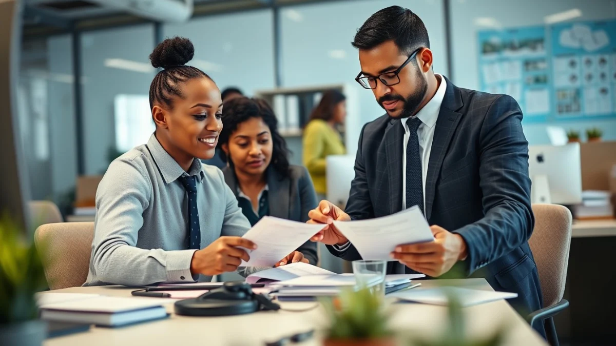 Professional learning office and administrative skills in a modern workspace