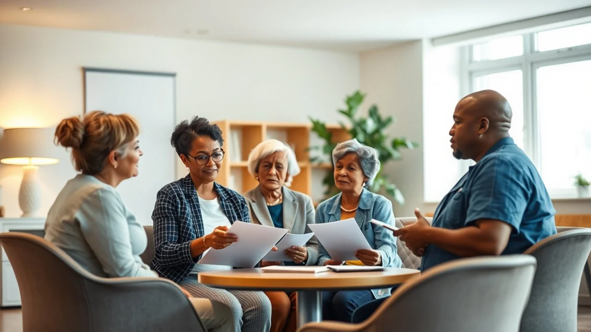 Learner studying caregiving skills in a professional training environment