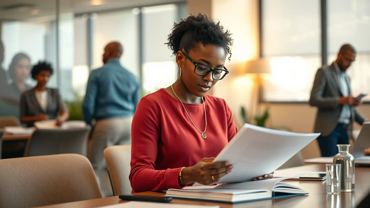 Professional learning office and administrative skills in a modern workspace