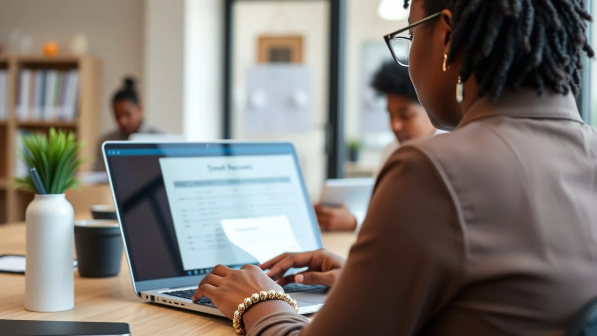 Professional learning office and administrative skills in a modern workspace