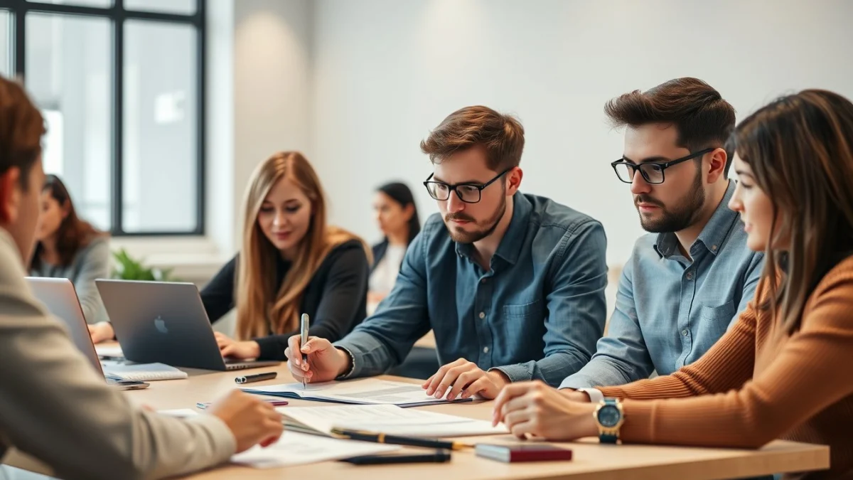 Person learning recording revenue and progress billing in a modern educational setting