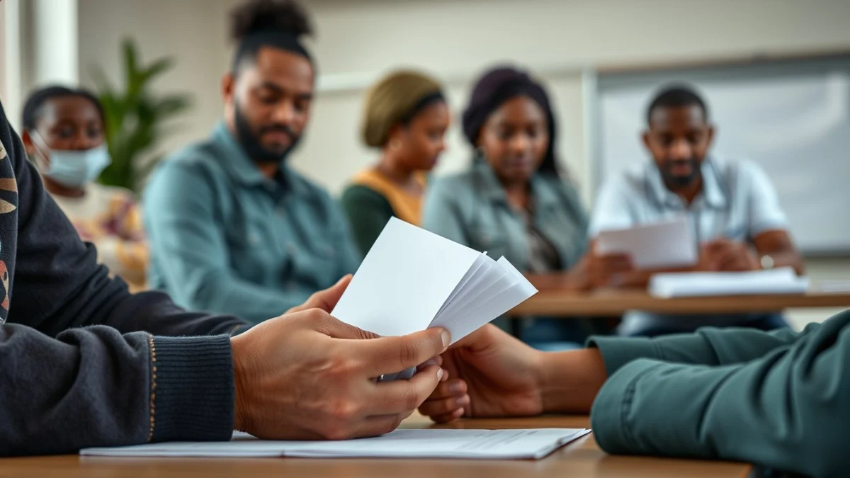 Learner studying caregiving skills in a professional training environment