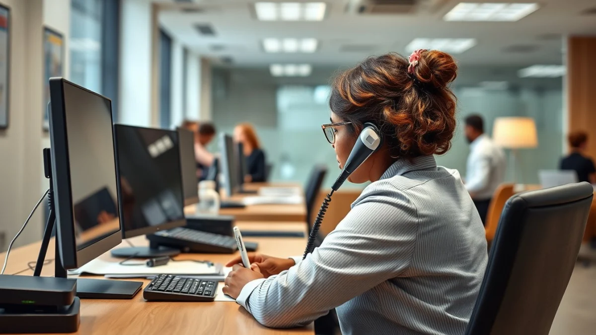 Professional learning office and administrative skills in a modern workspace