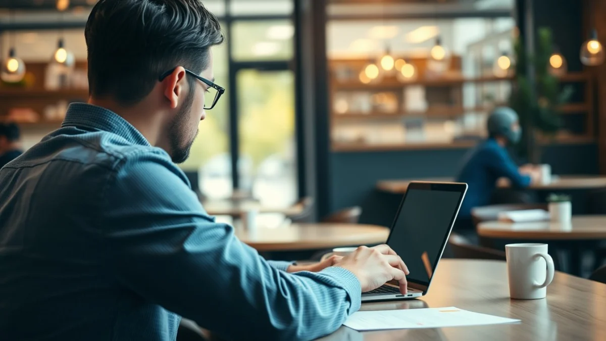 Person learning reviewing cvs and applications efficiently in a modern educational setting