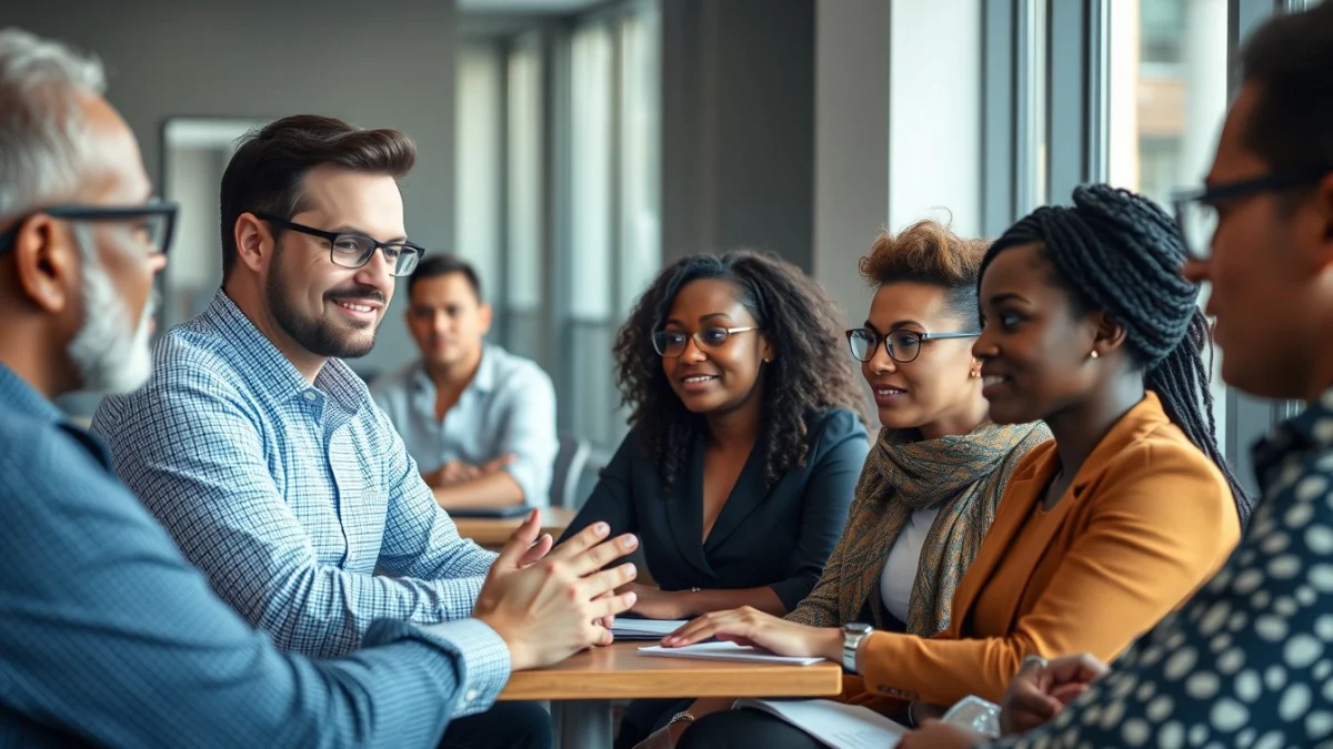 Person learning role and responsibilities of a recruitment consultant in a modern educational setting