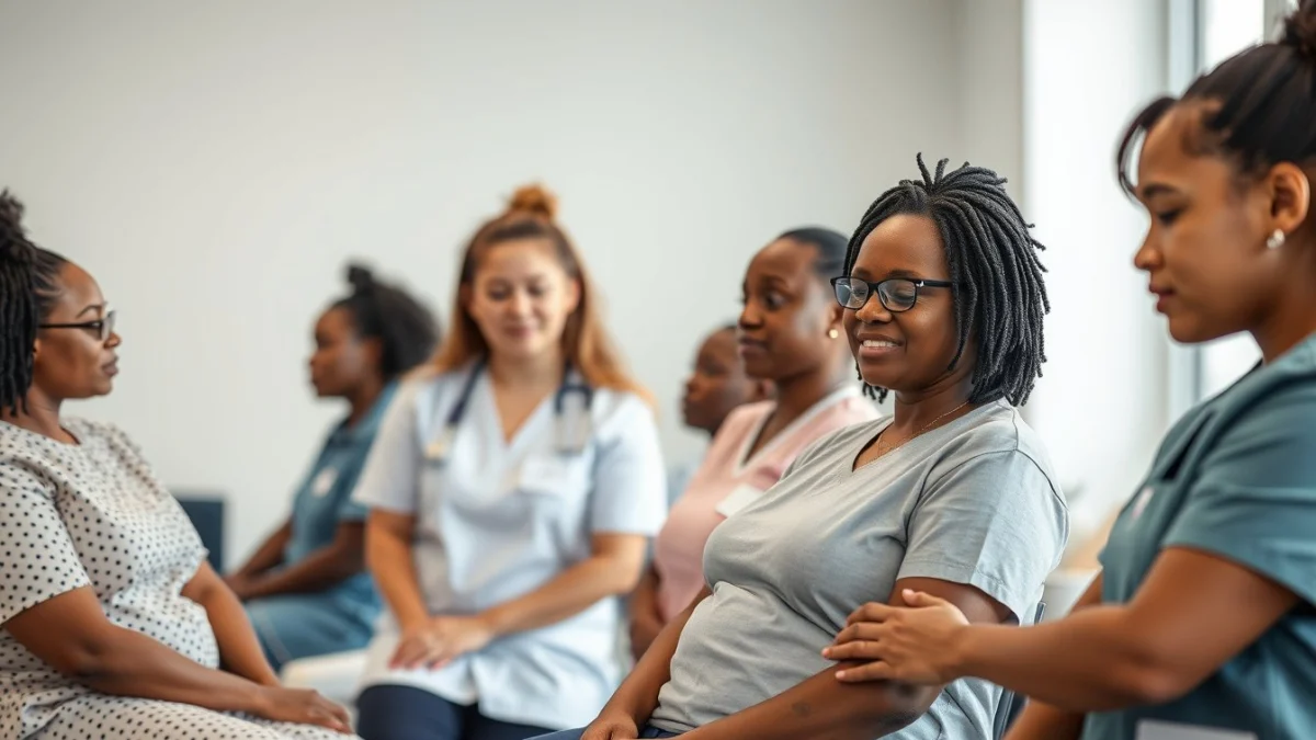 Learner studying caregiving skills in a professional training environment