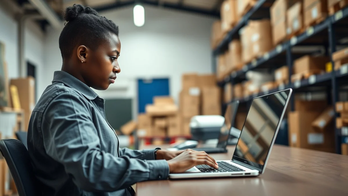 Person learning role of distribution centres in a modern educational setting