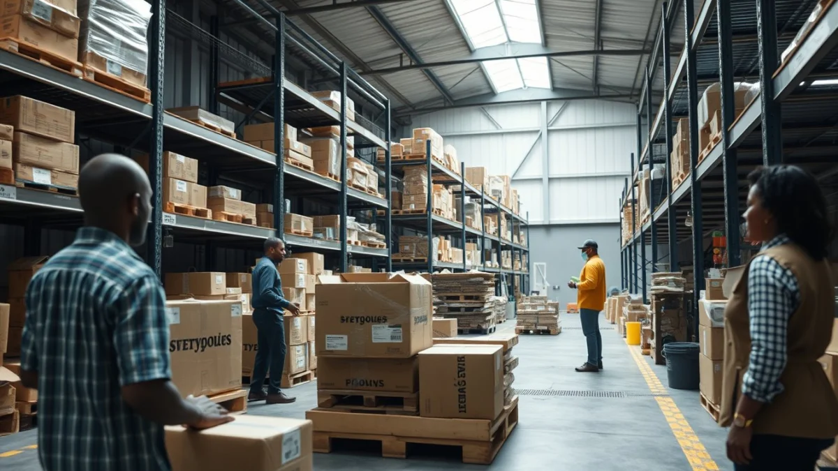 Person learning safety stock and reorder point concepts in a modern educational setting