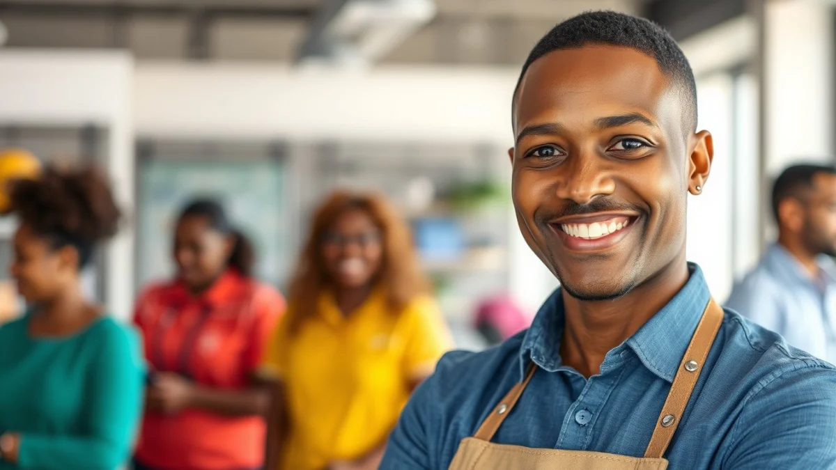 Person learning sales interview questions and answers for south african job seekers in a modern educational setting